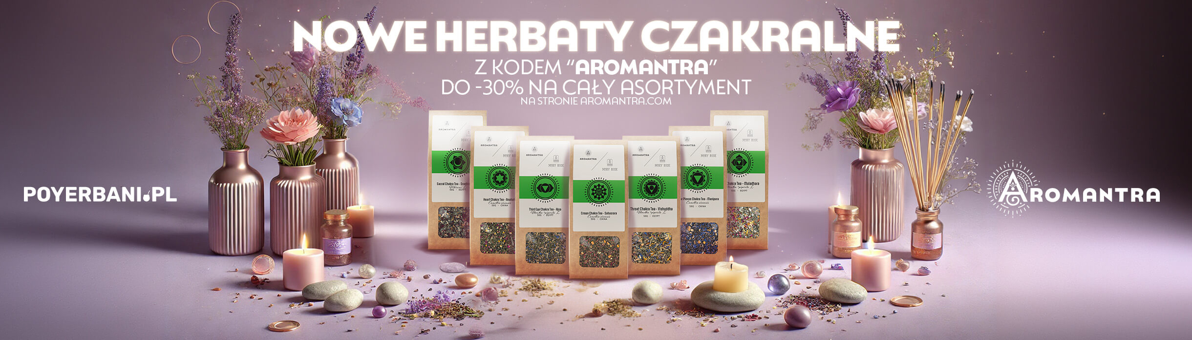 Nowe herbaty na czakry Aromantra x Mary Rose