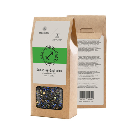 Set for Sagittarius: zodiac tea + magic gemstone