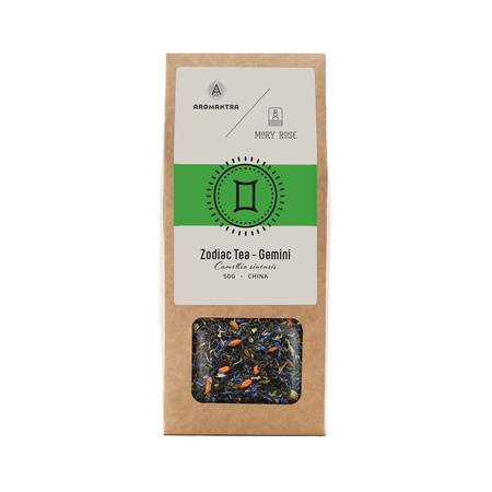 Set for Gemini: zodiac tea + magic gemstone