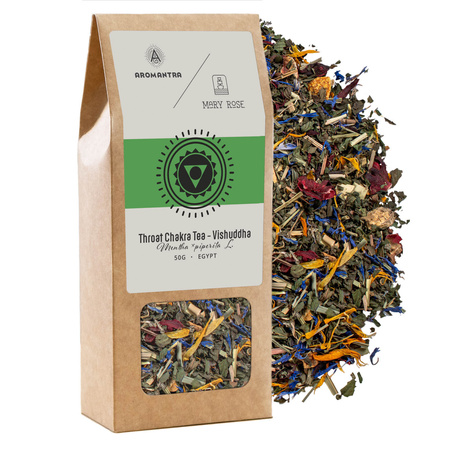 Aromantra x Mary Rose – Throat Chakra Tea – Vishuddha (herbal tea) 50g