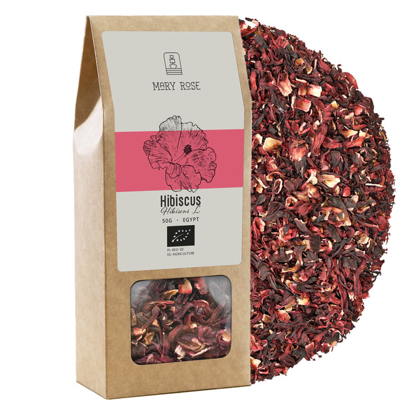 Mary Rose – Hibiskus ekologiczny – Malwa Sudańska (płatki) 50 g