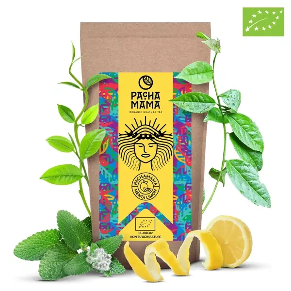 Guayusa Pachamama Menta Limón – organiczna z miętą i cytryną – 250g