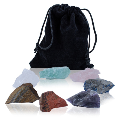 Set of 7 Chakra Stones – in a pouch