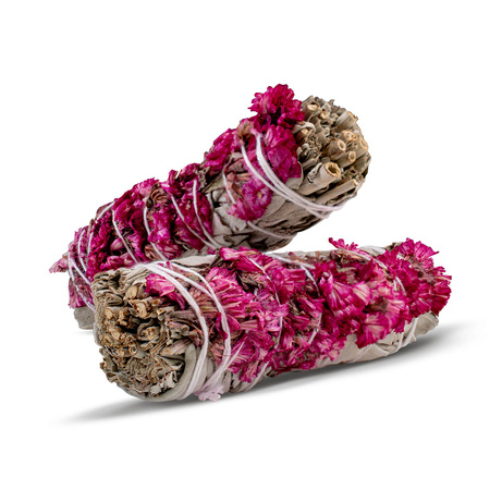 White Sage with Pink Sinuata – Incense 20-30g (bundle)