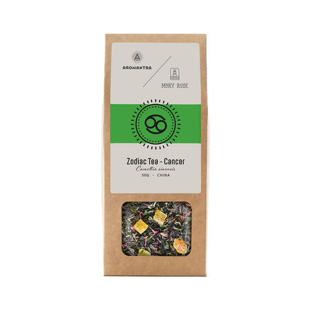 Set for Cancer: zodiac tea + magic gemstone