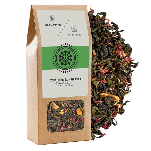 Aromantra x Mary Rose – Crown Chakra Tea – Sahasrara (green tea) 50g