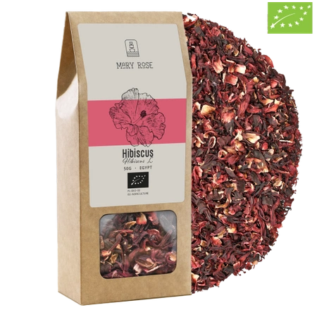 Mary Rose – Hibiskus ekologiczny – Malwa Sudańska (płatki) 50 g