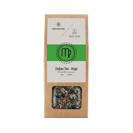 Set for Virgo: zodiac tea + magic gemstone