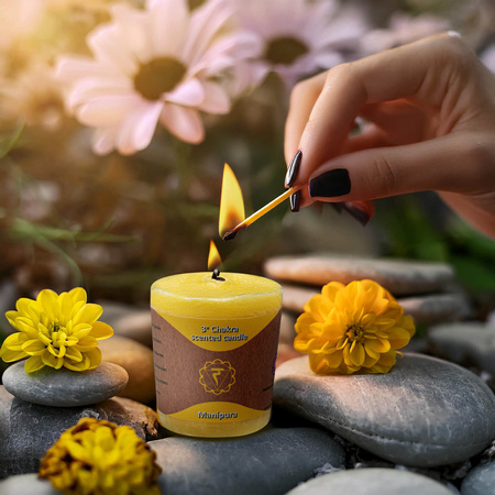 Scented candle – Solar Plexus Chakra