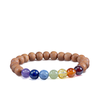 Bracelet "Seven Chakras" – stones and kadam