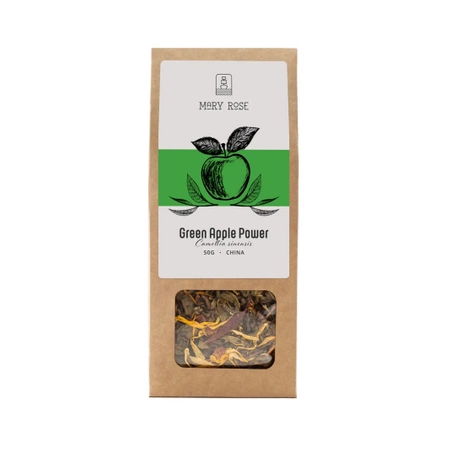 Mary Rose - Herbata Zielona Green Apple Power - 50 g