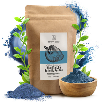 Mary Rose – Blue Matcha – Butterfly Pea Tea (w proszku) 50 g