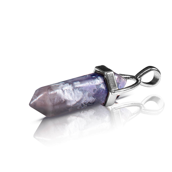 Pendant with fluorite