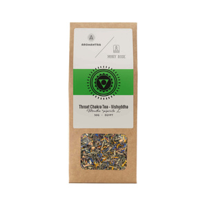 Set for Throat Chakra (Vishuddha): chakra tea + magic gemstone