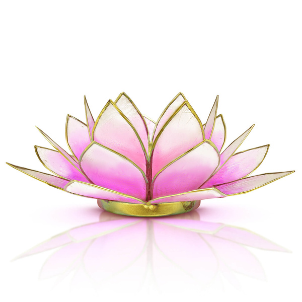 "Lotus Flower" Candle Holder - pink