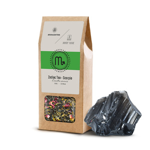 Set for Scorpio: zodiac tea + magic gemstone