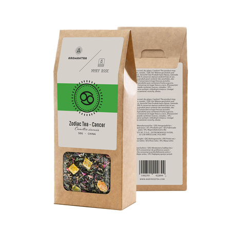 Set for Cancer: zodiac tea + magic gemstone