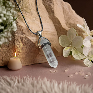 Pendant with rock crystal