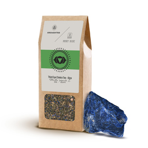 Set for Third Eye Chakra (Ajna): chakra tea + magic gemstone